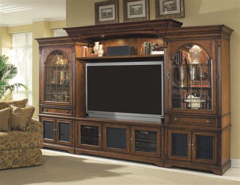 Large entertainment center wall unit. Brookhaven Large Home Entertainment Wall Unit by Hooker ...