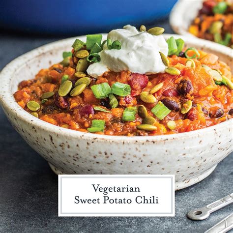 best vegetarian sweet potato chili recipe perfect for meatless monday