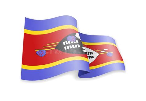 During celebrations to mark the 50th celebrations of independence and his 50th birthday, king mswati iii announced that he was officially renaming the. Swasiland-Flagge, Vektorillustration Auf Einem Weißen ...