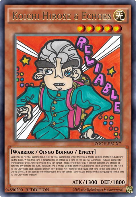 Making A Yu Gi Oh Card With Jojo Characters Every Day Until Im Out Of