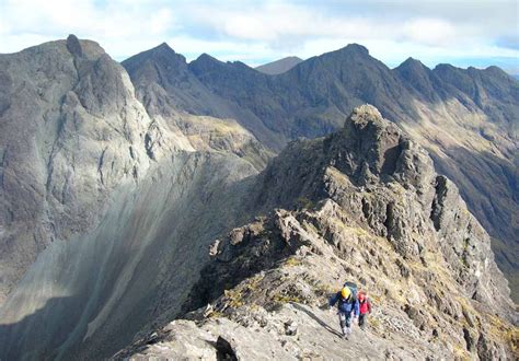 Surr Thearlaich Cuillin Traverse Uk Isle Of Skye Scottish