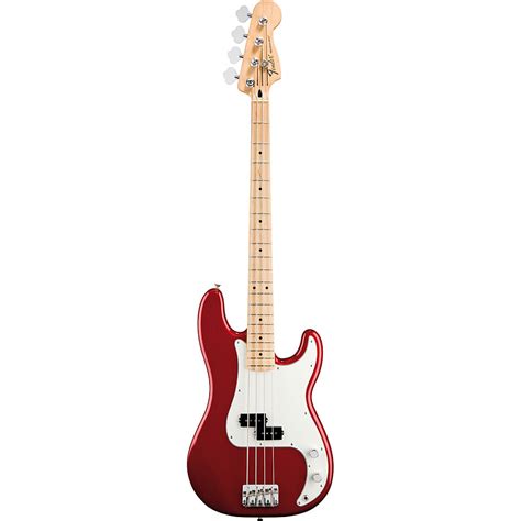 Fender Standard Precision Bass Mn Candy Apple Red Electric Bass Guitar