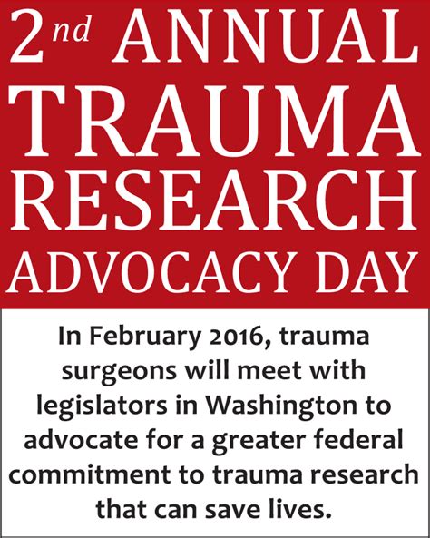 Advocacy Day Box Coalition For National Trauma Research
