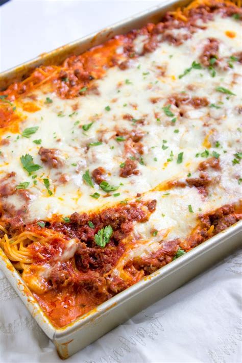 This casserole is simple and a delicious way to feed a family or a crowd! Baked Million Dollar Spaghetti is creamy with a melty ...