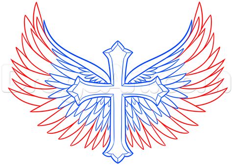 But the real reason why it is all th. how to draw a cross with wings step 5 | Hope Investigators ...