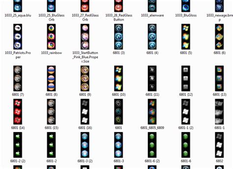 The download also includes some 10 sample. Start Button Icons FULL Pack.rar by Om3rWolf on DeviantArt