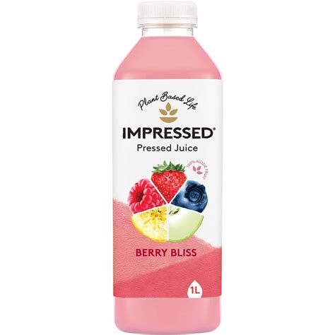 Impressed Pressed Juice Berry Bliss 1l Woolworths