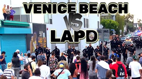 VENICE VS THE POLICE VENICE BEACH AGAINST THE POLICE YouTube