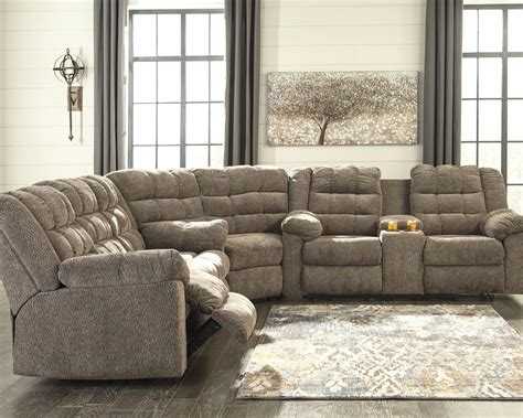 Workhorse 3 Piece Reclining Sectional By Signature Design By Ashley