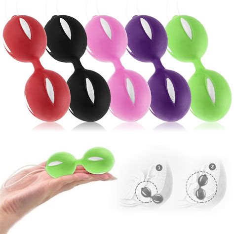 Women Duotone Ben Wa Ball On String Weighted Female Kegel Vaginal Tight