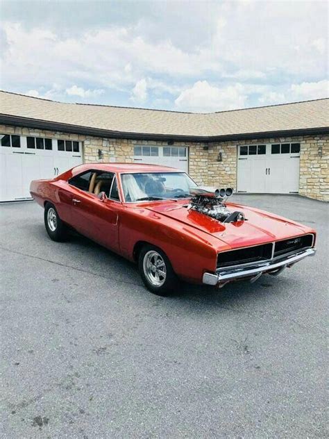 1969 Dodge Charger With Blower Dodgechargerclassiccars