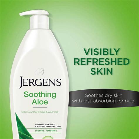 Jergens Soothing Aloe Refreshing Moisturiser Hydrates And Soothes Skin