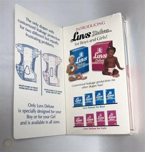 Vintage Luvs 1987 Disposable Diapers Hospital Sample Sesame Street