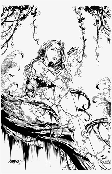 Poison Ivy Coloring Pages The Resolution Of Png Image Is X And