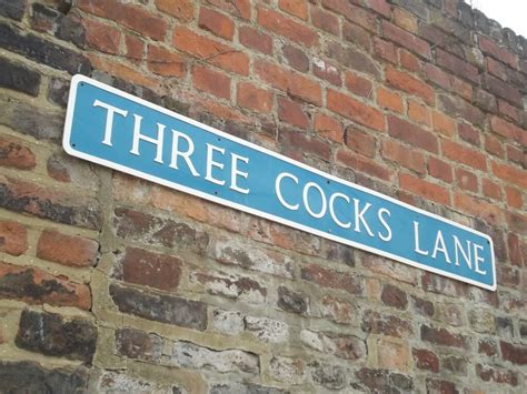 Three Cocks Lane Gloucester Road Sign Unusual Road Name Flickr