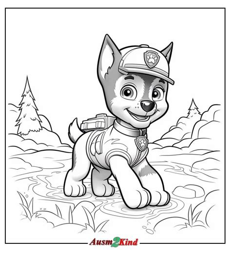 Kostenlose Ausmalbilder Paw Patrol Chase