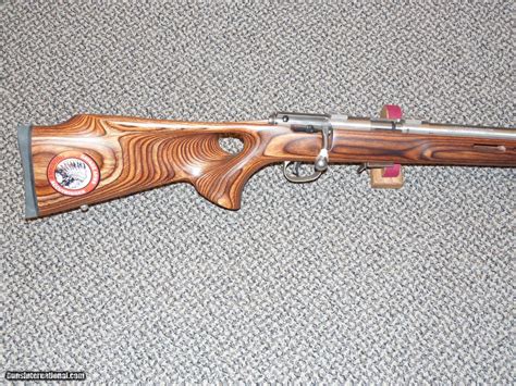 Savage Model 93 Btvs Rifle In 22 Magnum With Thumbhole Laminated Stock