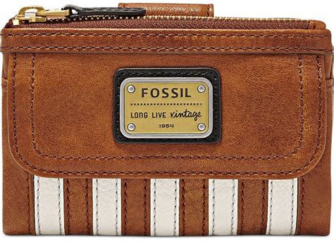 Fossil Emory Leather Patchwork Multifunction Wallet Leather Patchwork