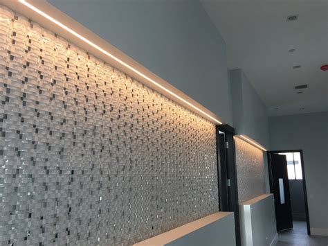 Track and spot lights are great in small spaces, such as hallways, entrance halls, laundries and ensuites. Narrow Wall Strip Lighting, In-Wall Series - Inspired LED