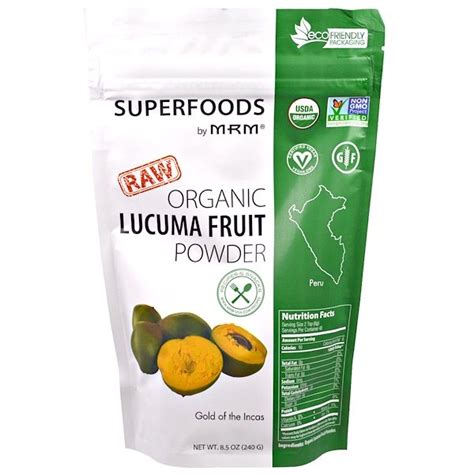 MRM RAW Organic Lucuma Fruit Powder 8 5 Oz 240 G IHerb Com
