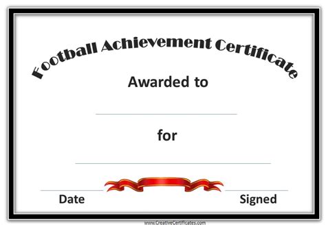 Soccer Award Certificate Templates Free Professional