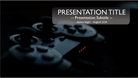 Free Game Controller PowerPoint Template #9822 | SageFox ...