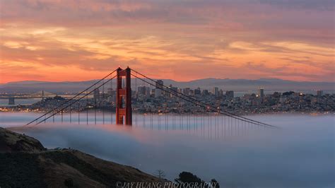 San Francisco Cityscape Sky Golden Gate Bridge Wallpapers Hd