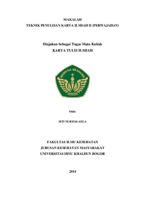 Contoh Cover Karya Tulis Ilmiah – Ilustrasi