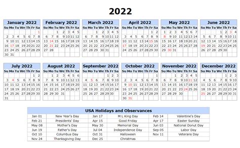 2022 Calendar With Uk Bank Holidays At Bottom Landscape 24 Calendar