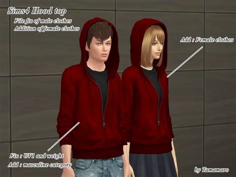 Tamamaro Hoodie Top And Turtleneck • Sims 4 Downloads Hoodie Top