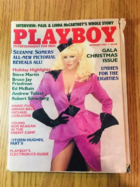 PLAYBOY MAGAZINE DECEMBER 1984 Suzanne Somers Nude Threes Company Show