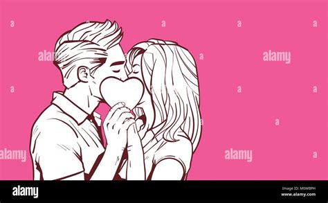 Kisssing Stock Vector Images Alamy