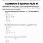 Grade 6 Expressions And Equations Worksheets