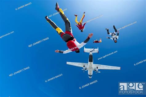 People Parachuting Stock Photo Picture And Royalty Free Image Pic