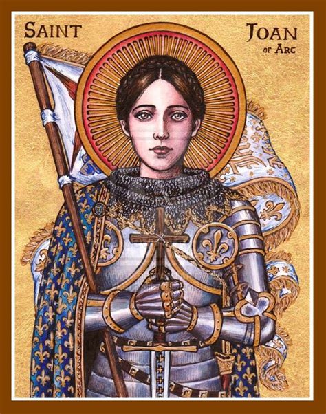 St Joan Of Arc Icon By Theophilia On Deviantart Saint Joan Of Arc