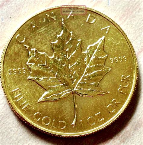 1984 Canadian Gold Maple Leaf 1 Ounce