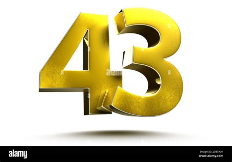 3d Number 43 Hi Res Stock Photography And Images Alamy