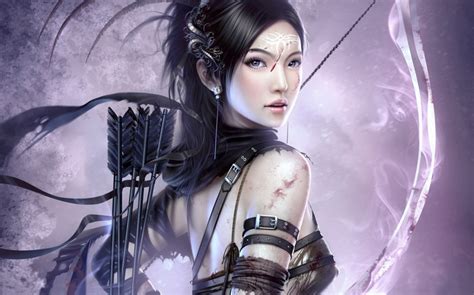 Archer Fantasy Girl Arrows Fantasy Art Bow Hd Wallpaper Rare Gallery