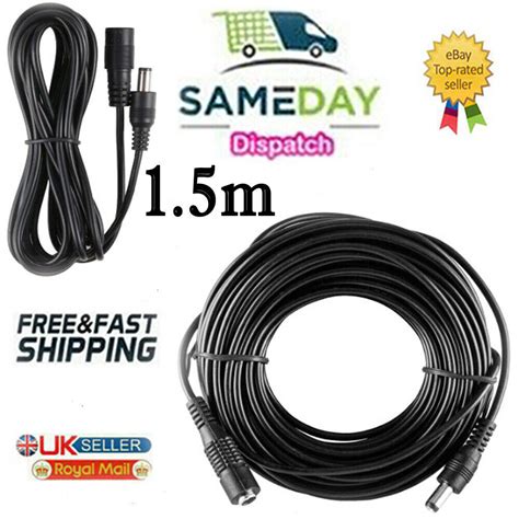 Dc Power Supply Extension Cable 12v For Cctv Cameradvrpsu Lead 1m2m