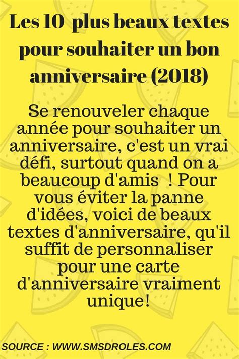 Mot D Anniversaire Original
