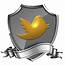 Twitter Icon  Shield Badge Social Iconset GraphicsVibe