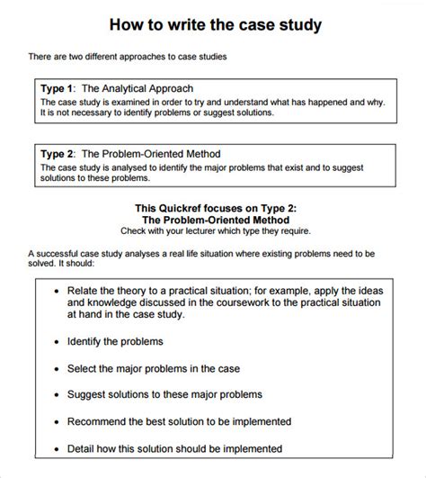 The advantage of the case study research design is that you can focus on specific and interesting cases. 7 Sample Case Study Templates to Download | Sample Templates