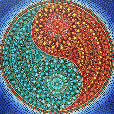 Yin Yang Mandala Painting By Archana Gautam Pixels