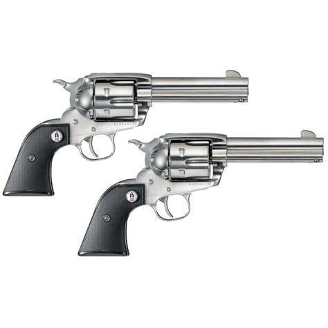 Ruger New Vaquero Sass Consecutive Serial Number Two Gun Single Action Revolver Set 357 Magnum