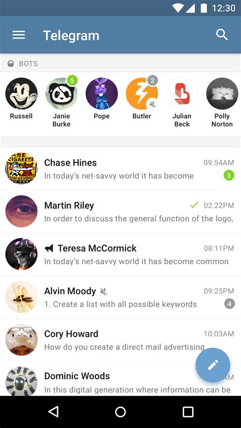 Concept Design Telegram With An Emphasis On Bots By Andrew Astract On Dribbble