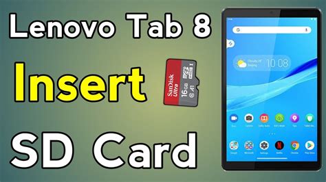 How To Insert Memory Card In Lenovo Tab M8 Tb 8505f Youtube