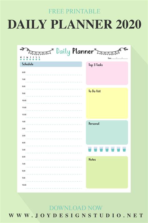 Techarticlesbd Free Printable Daily Planner Template Pdf Free Download IMAGESEE