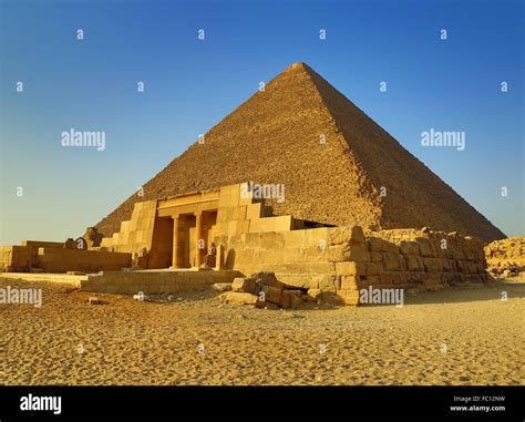 Mastaba And Great Pyramid In Egypt Stock Photo Alamy