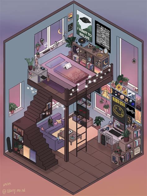 Isometric Room Drawing I Did Months Ago Ig Starrymind Rdrawing