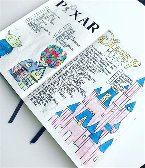 37 Imagination Inspiring Disney Bullet Journal Spreads My Inner